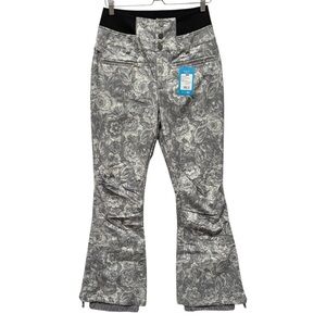 Roxy Rising High Shell Waterproof Flare Leg Ski Snow Pants Size Medium NEW